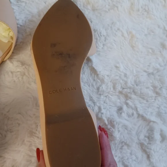 Cole Haan Beige Flats with Classic Silhouette - Picture 3 of 10